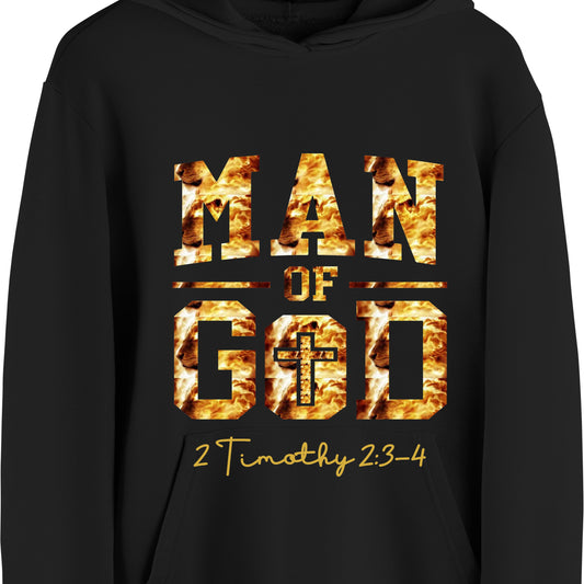 Man of God fire hoodie