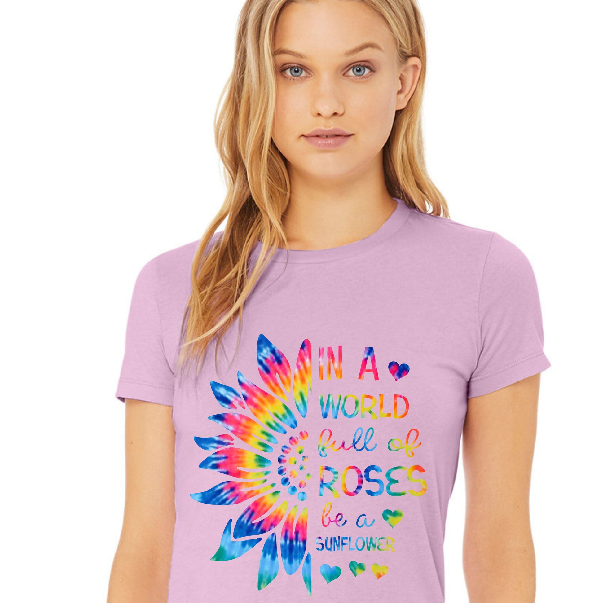 Lilac woman's graphic tee