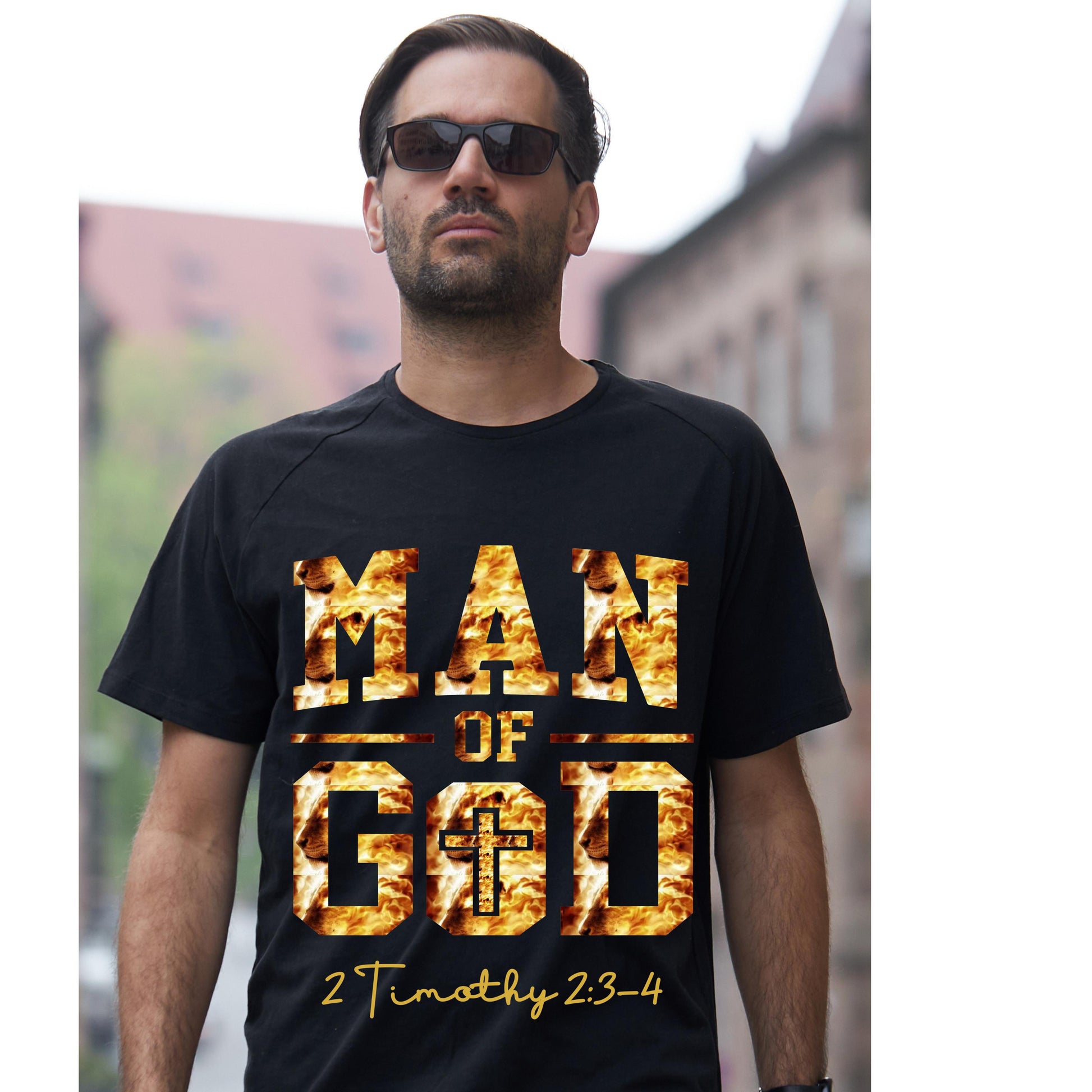 Black Christian graphic tee