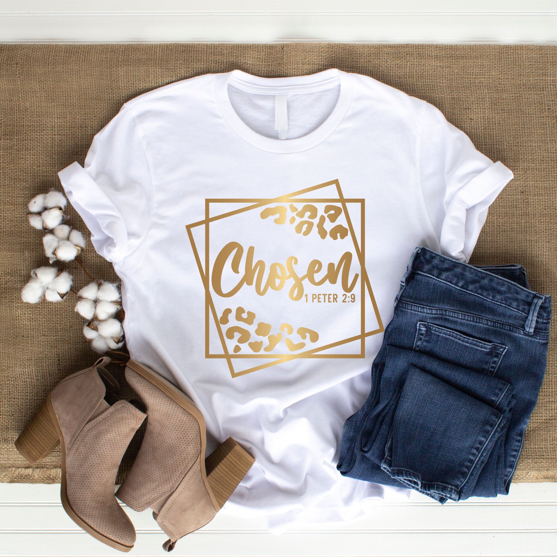 White Christian graphic tee